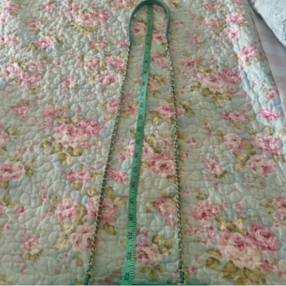 2019 *LIKE NEW* Authentic 🌺CHANEL🌺 CC *TIFFANY-BLUE/GREEN* Quilted Calfskin Mini - Picture 13 of 14